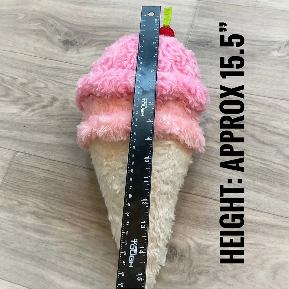 Ice Cream Cone Plush Decor Pillow